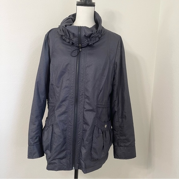 Liz Claiborne Drawstring Waist Lightweight Jacket Size L - Picture 1 of 12